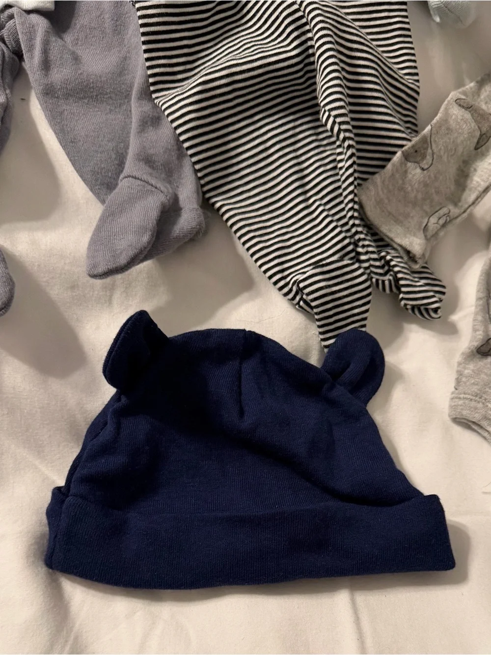 The Children's Place Navy, Gray & Red Baby Bodysuit and Pants Set